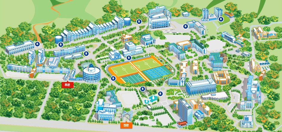 조선대학교 캠퍼스맵 이미지